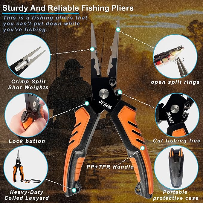 Selake AnglerPro™ 6-in-1 Fishing Tools Kit